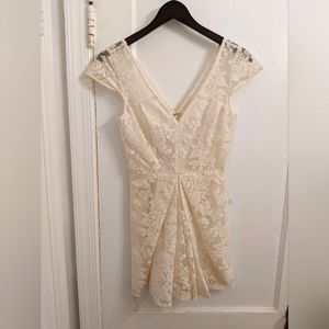 BCBGeneration Ivory Lace Romper - Sz 2